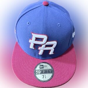 New Era Puerto Rico 2023 World Baseball Classic Fitted Cap - Blue & Red